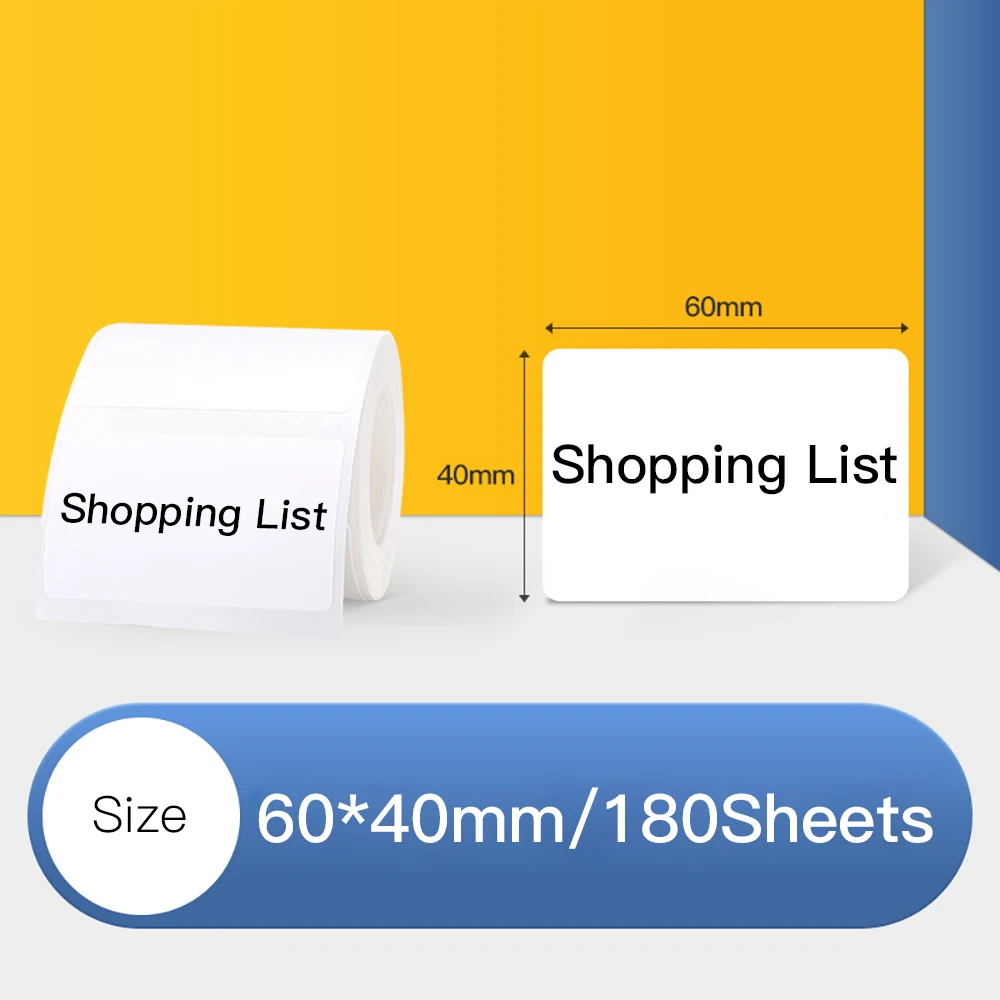 Niimbot термобумага для печати рулон штрих кода белая цена размер имя этикетка