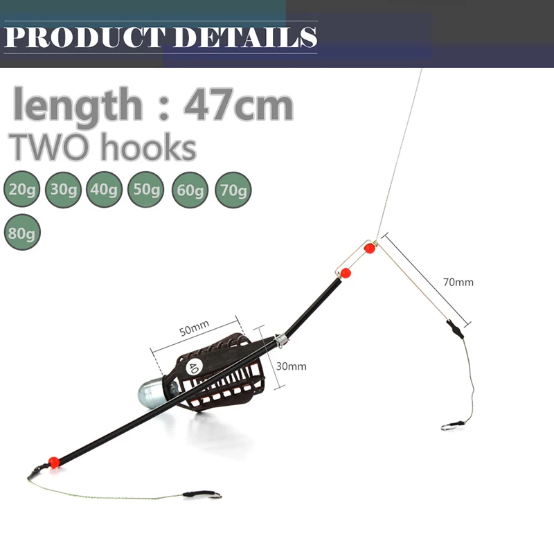 Новое поступление рыболовные крючки для приманки клетка свинцовый грузила