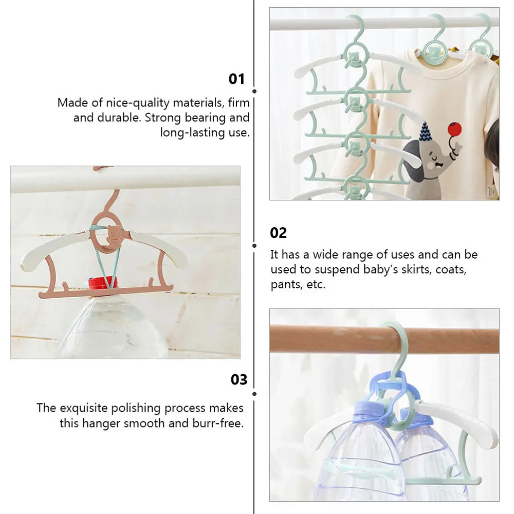 

10Pcs Adjustable Baby Hanger PP Toddler Clothes Hanger Infant Laundry Rack