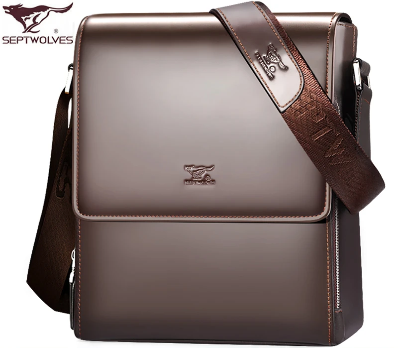 Men's Real-Leather Bag Shoulder Bag Men's Messenger Bag Briefcase Business Casual Men's Bags Leather Backpack