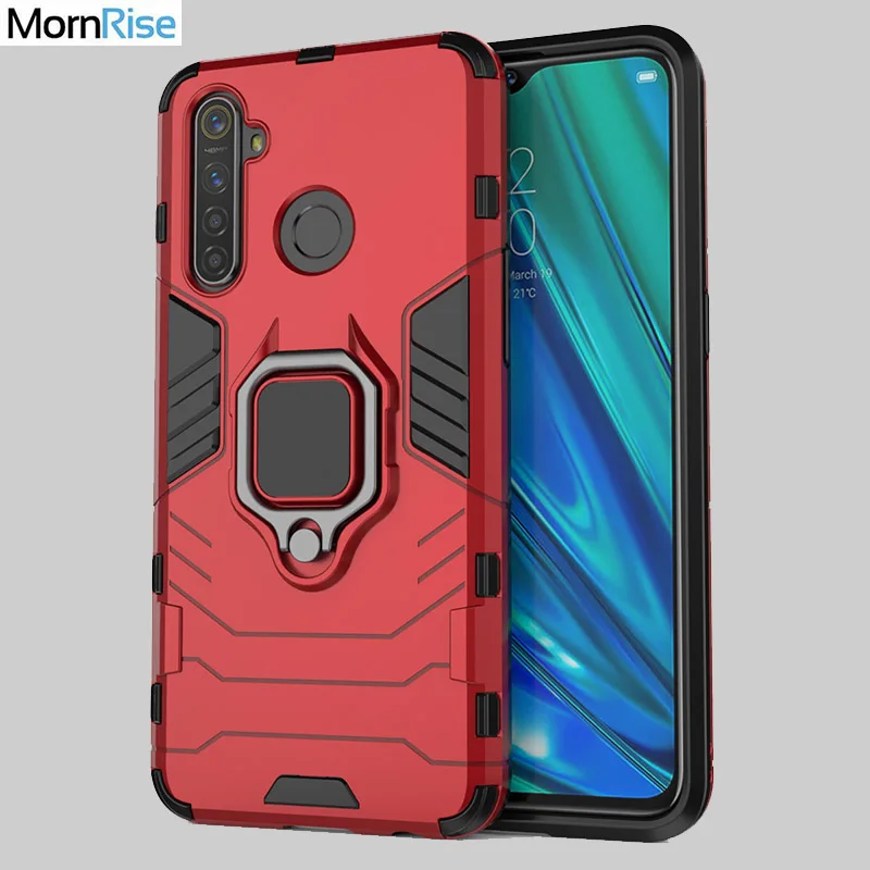 Гибридный Прочный чехол для OPPO REALME 5 PRO противоударный с подставкой и