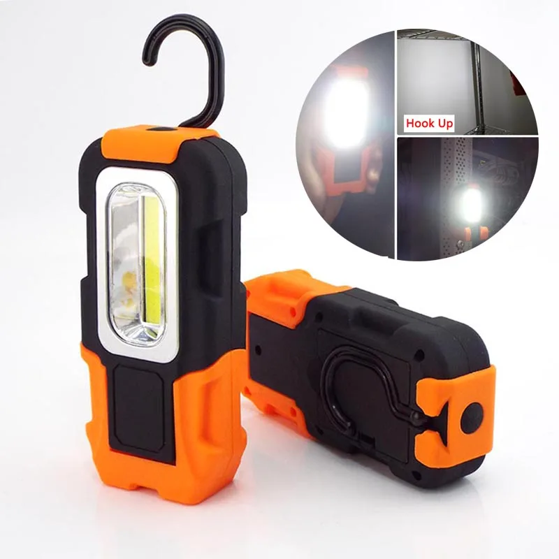 

Outdoor Hook Night Light Torch Home Hand Work Flash Light Hiking Hand COB LED Flashlight Magnetic Lamp for Car Repair Camping