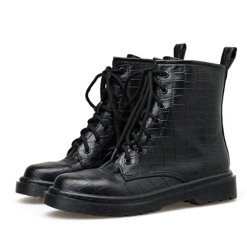 Женские осенние ботинки comboy Обувь на шнуровке Ковбойские в готическом стиле В