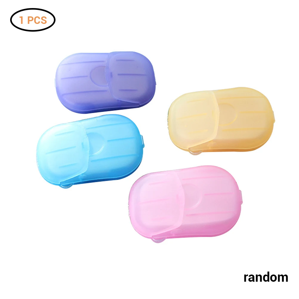 

20Pcs/Box Disposable Soap Paper Soap Portable Soap Sheets for Traveling Camping Soap Tablets