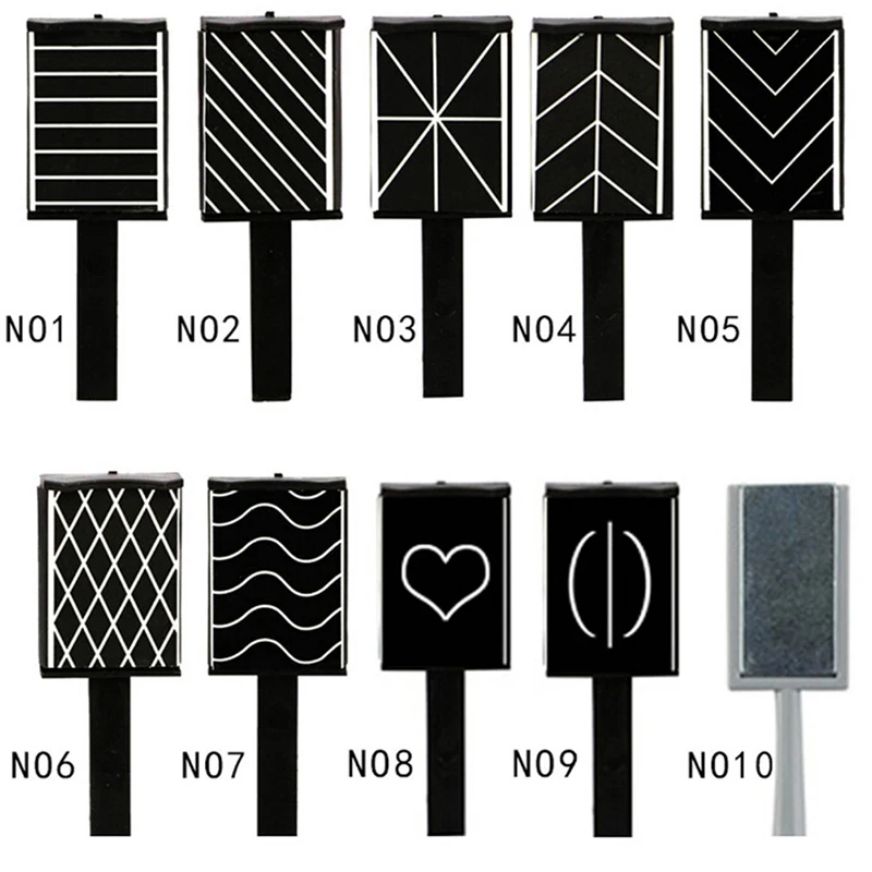 11 шт./компл. 3D Магнитная палочка для украшения ногтей эффект УФ-гель Рисование