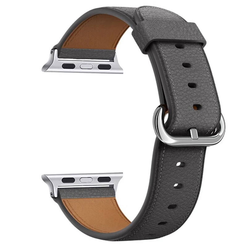 gray Oulucci ремешок из нержавеющей стали для apple watch ремешок 38 мм/40 мм/42 мм/44 мм сменный ремешок для apple watch 5/4/3/2 - Цвет ремешка: gray