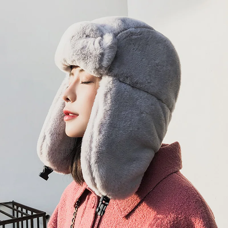 Мужская шапка-бомбер теплая зимняя шапка для мужчин и женщин мужские шапки