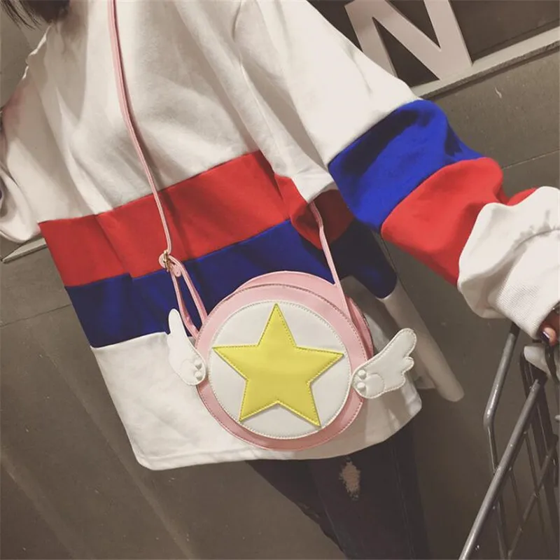 Сумка на плечо Cardcaptor Sakura костюмы для косплея розовый цвет искусственная кожа