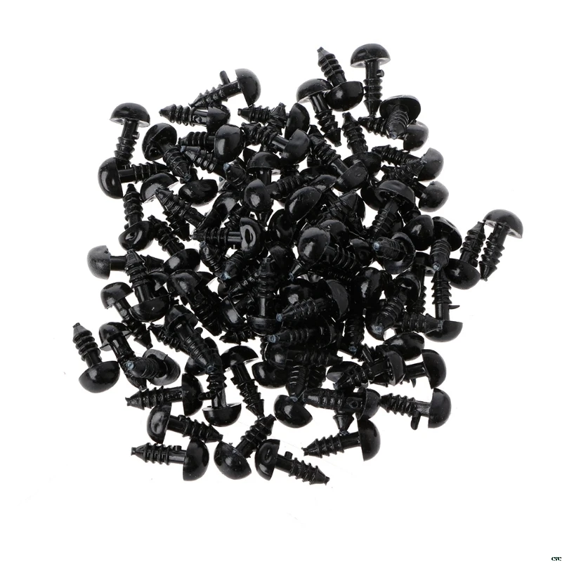 

100Pcs Plastic Safety Triangle Velvet Noses For Animal Puppet Teddy Bear Doll