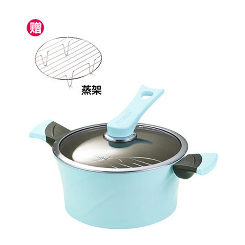 Korean Wheat Rice Stone Pot Non-stick Wok Coated Frying Pan No Lampblack Cookware General Use For Induction Cooker And Gas | Дом и сад
