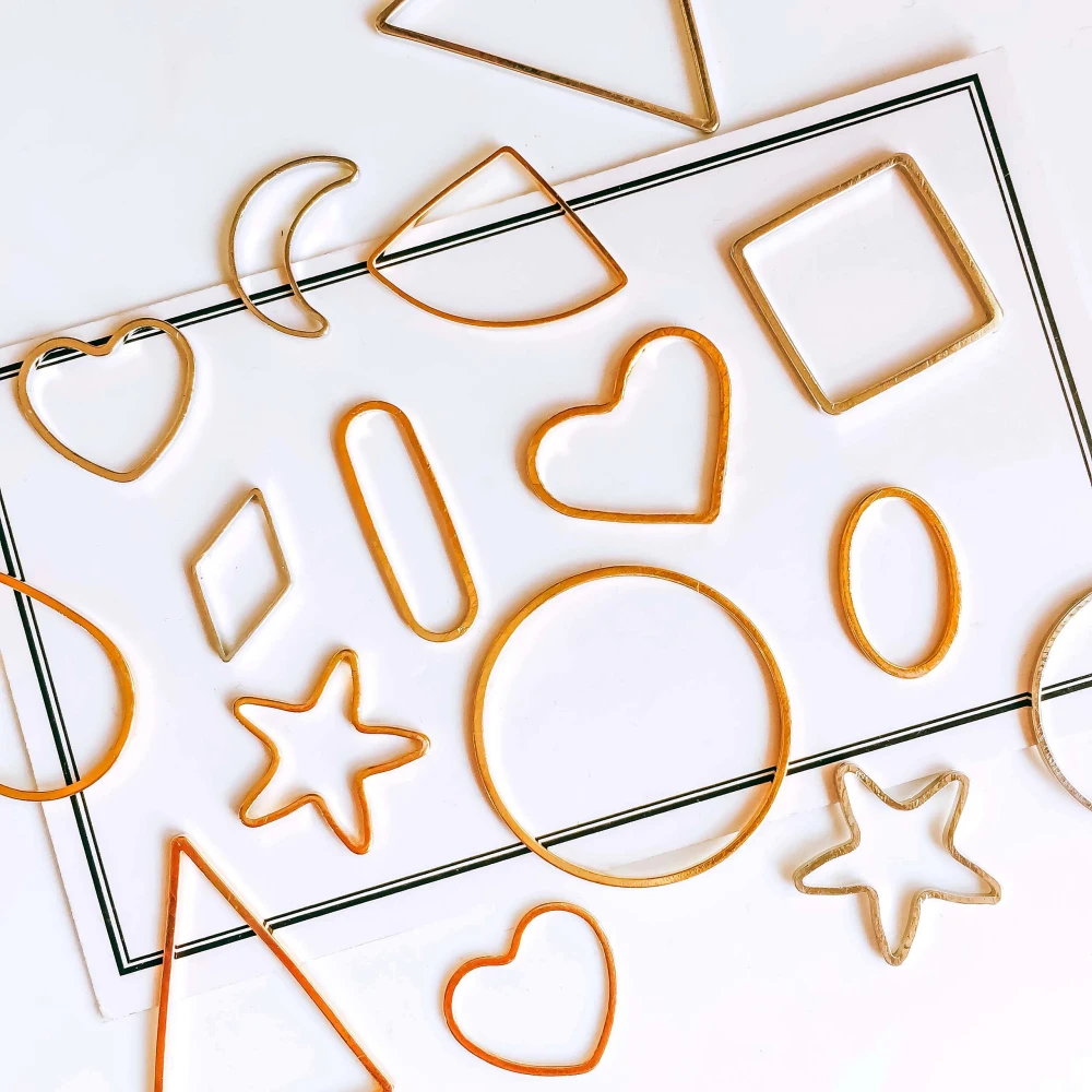 

White K Gold Plated Earring Accessories Minimalist Geometric Supplies for Jewelry Finding Diy Handmade Material 20pcs