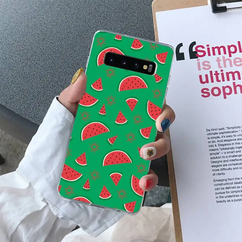 

hello Heat wave summer Phone Case For Samsung Galaxy S10 S10e S8 S9 Plus S7 Edge Note10 9 8 Soft Transparent TPU cove