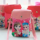 Сумка-мессенджер Disney Холодное сердце для девочек, сумочка из искусственной кожи для еды, мессенджер для телефона с аниме фигурками, милый подарок для детей