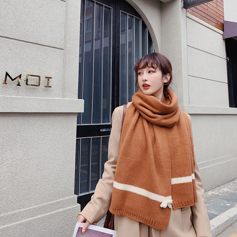 Новое поступление модный Удобный шарф с бантом осень-зима высококачественный