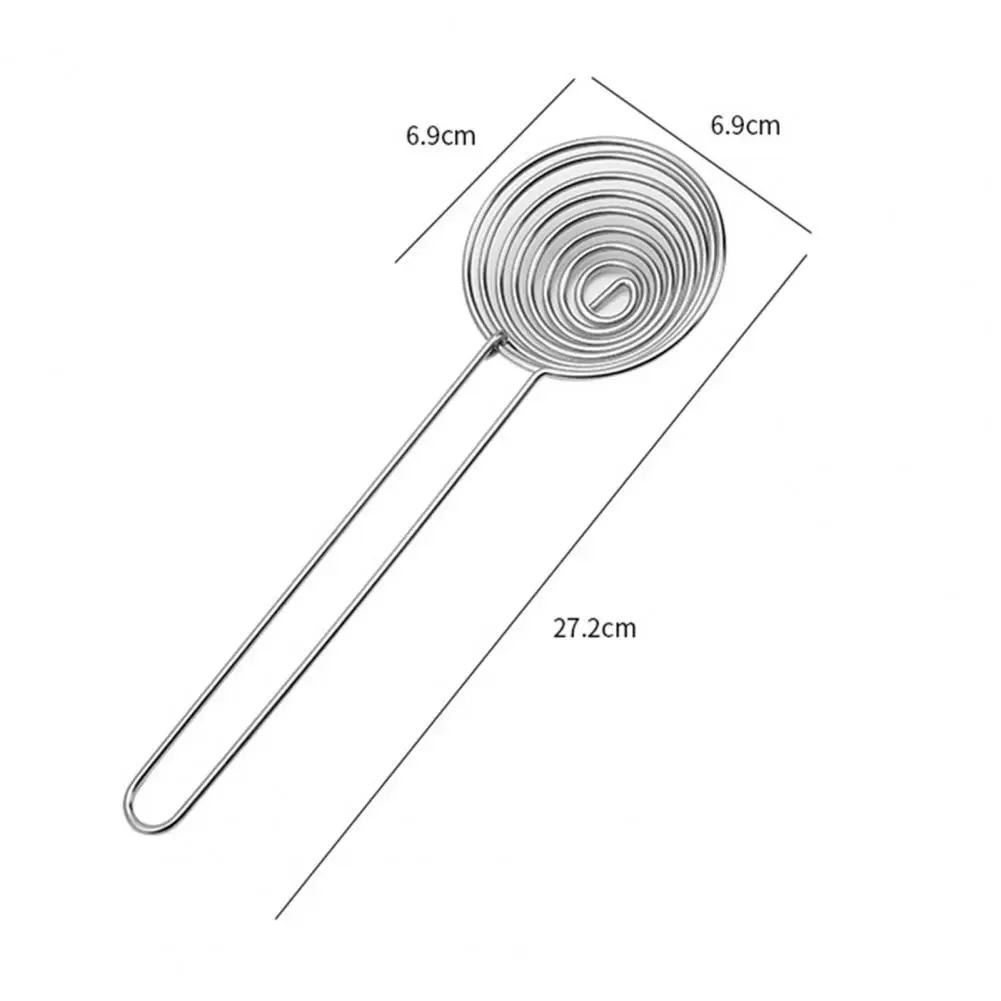 

New Style Egg White Separator Spiral Shape with Long Handle 304 Stainless Steel Food Grade Egg Yolk Filter for Kitchen