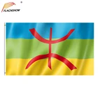 Флаг Flagnshow 90x150 см, флаг берберской Северной Африки, флаги Amazigh