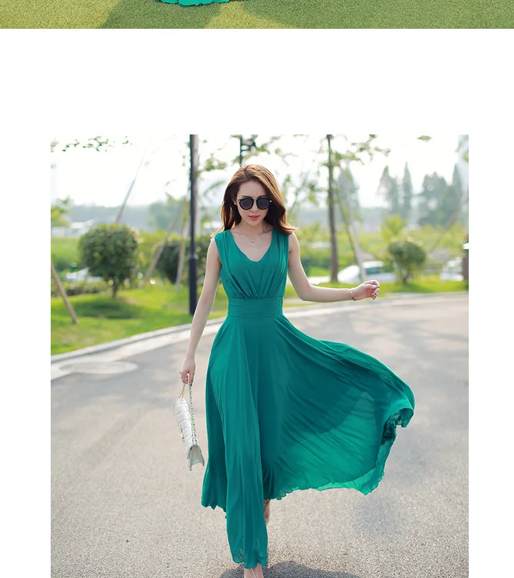 Платье 2020 длинное летнее пляжное платье шифоновое Vestidos Boho Verano Robe Femme элегантное