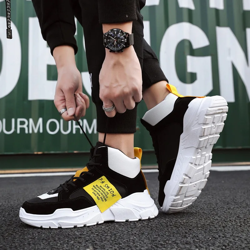 New Arrival Men Fashion Top High Sneakers Casual Shoes Boots Spring Autumn | Обувь