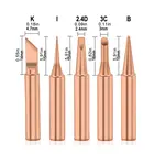 Паяльник 900M-T из чистой меди, наконечники для пайки из чистой меди, сварочная головка, инструменты для пайки BGA, 56 шт.
