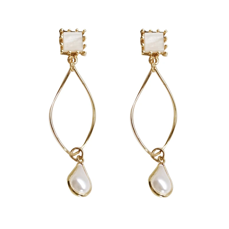 

Mihan Delicate Jewelry Simulated Pearl Earring Popular Design Resin Hot Selling Drop Earrings For Girl Fine Accessories