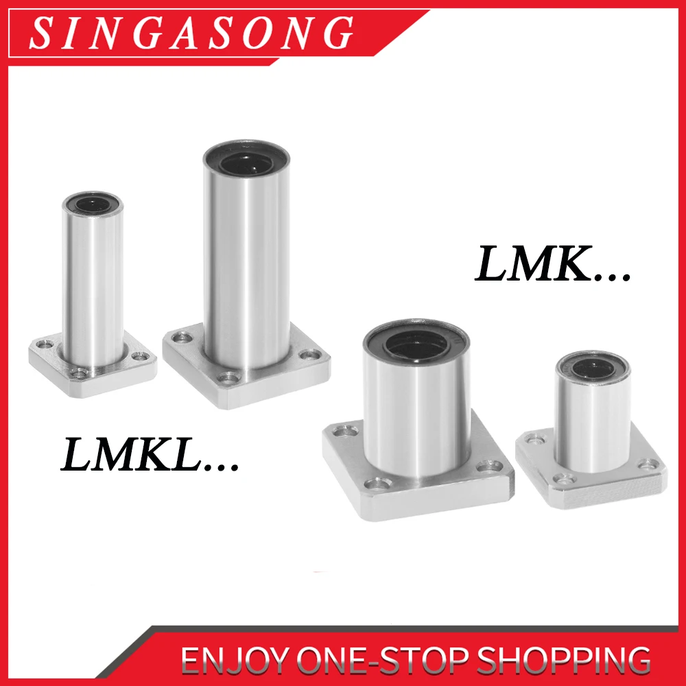 2 шт./лот LMK10LUU LMK10UU LMK8UU LMK12UU LMK6UU LMK12LUU LMK8LUU фланец linearCNC для линейного стержня