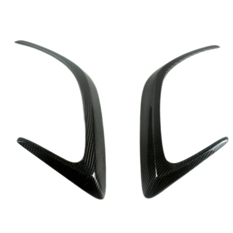 

1Pair Car Rear Bumper Spoiler for Mercedes Benz C Class W205 C63 Coupe 2015-2018 Carbon Fiber Flank Tail Wind Knife