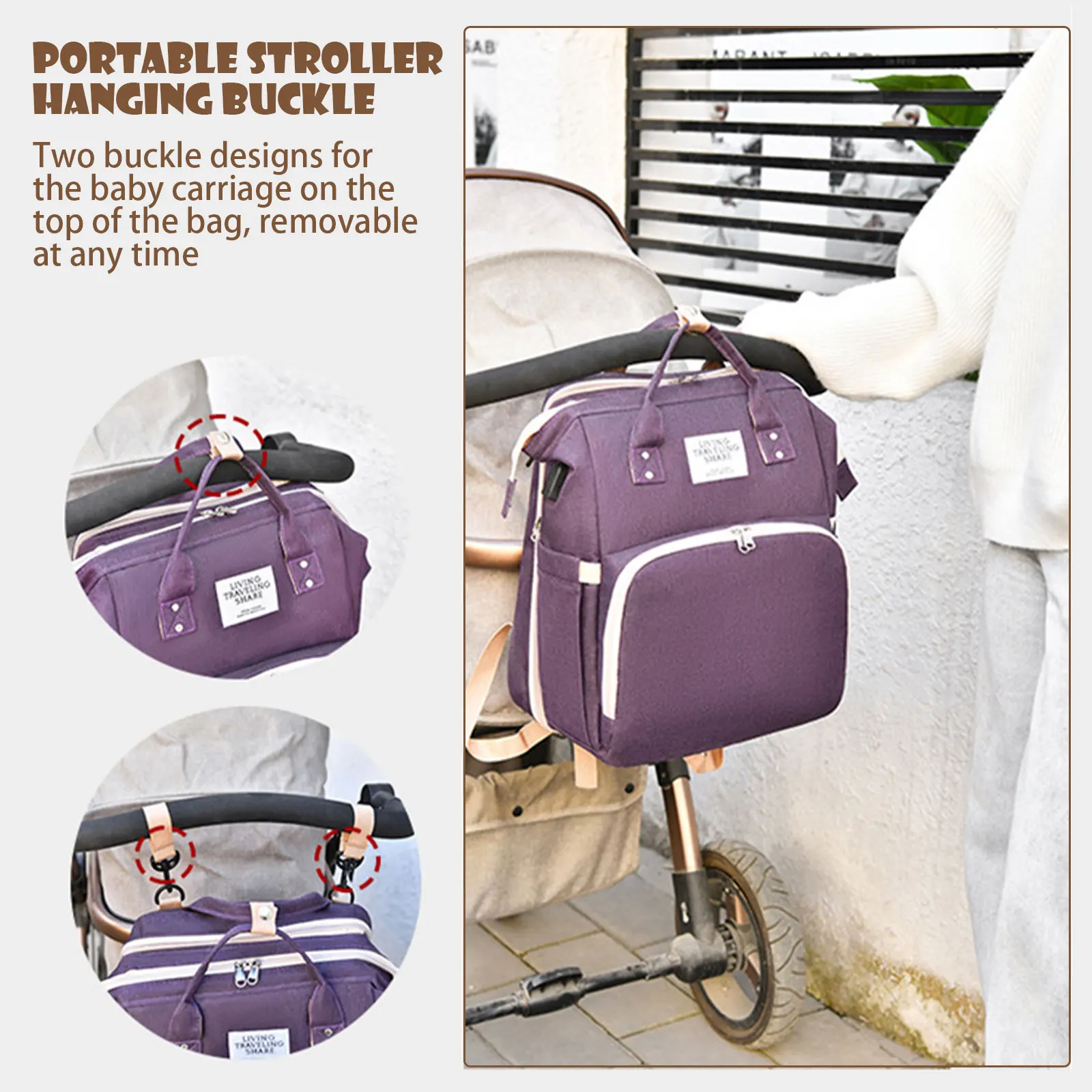 Многофункциональный рюкзак для мамы портативная вместительная сумка пеленок