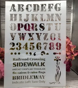 29*21 см Новый Алфавит буквы DIY трафареты для наслоения настенная живопись раскраска для скрапбукинга тиснение декоративная открытка для альбома шаблон