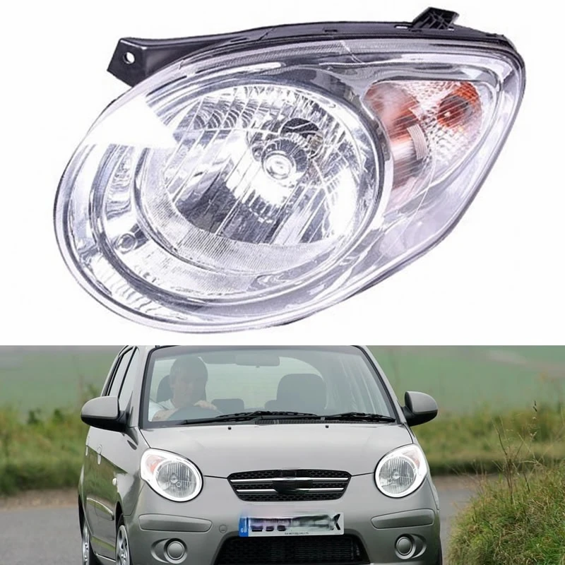 

Фара для Kia PICANTO полусборная, 2008 PICANTO, фара дальнего света, поворота, ближнего света, полусборка