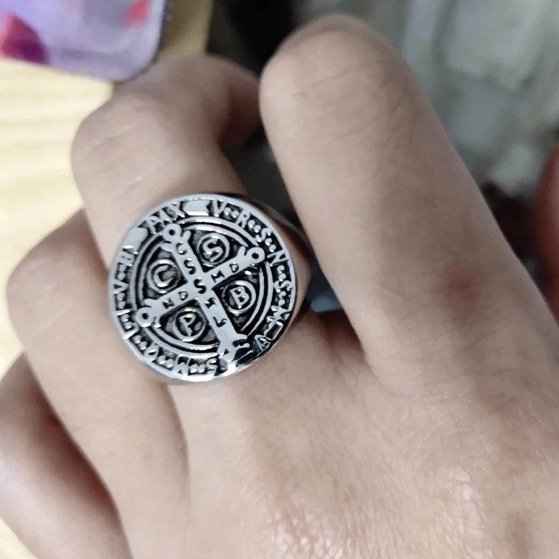 Святой Крест религия Рыцари тамплиеры кольцо для мужчин и женщин из нержавеющей