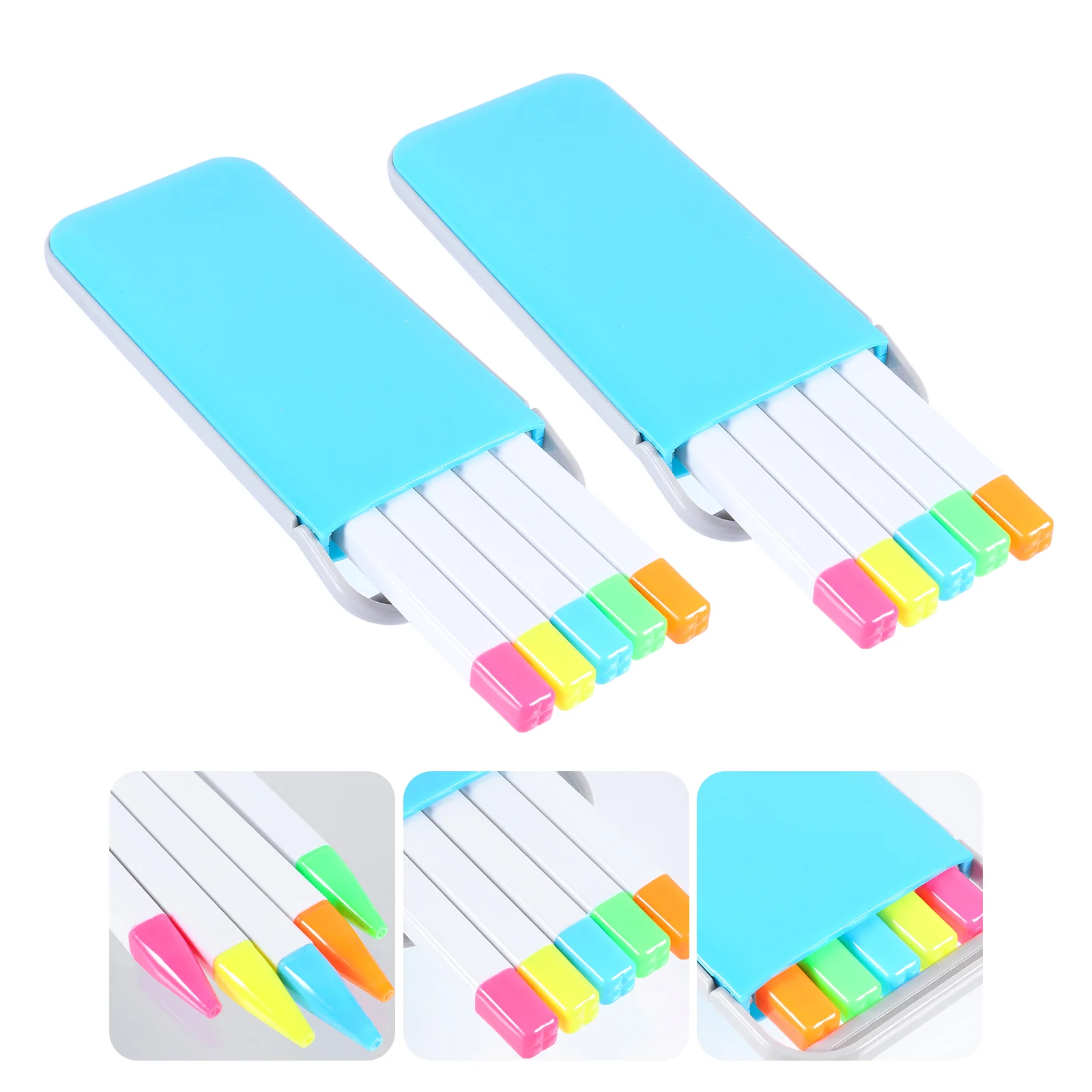 

2 Sets/10pcs Creative Student Highlighter Pen Fluorescent Marker Pen Color Pen