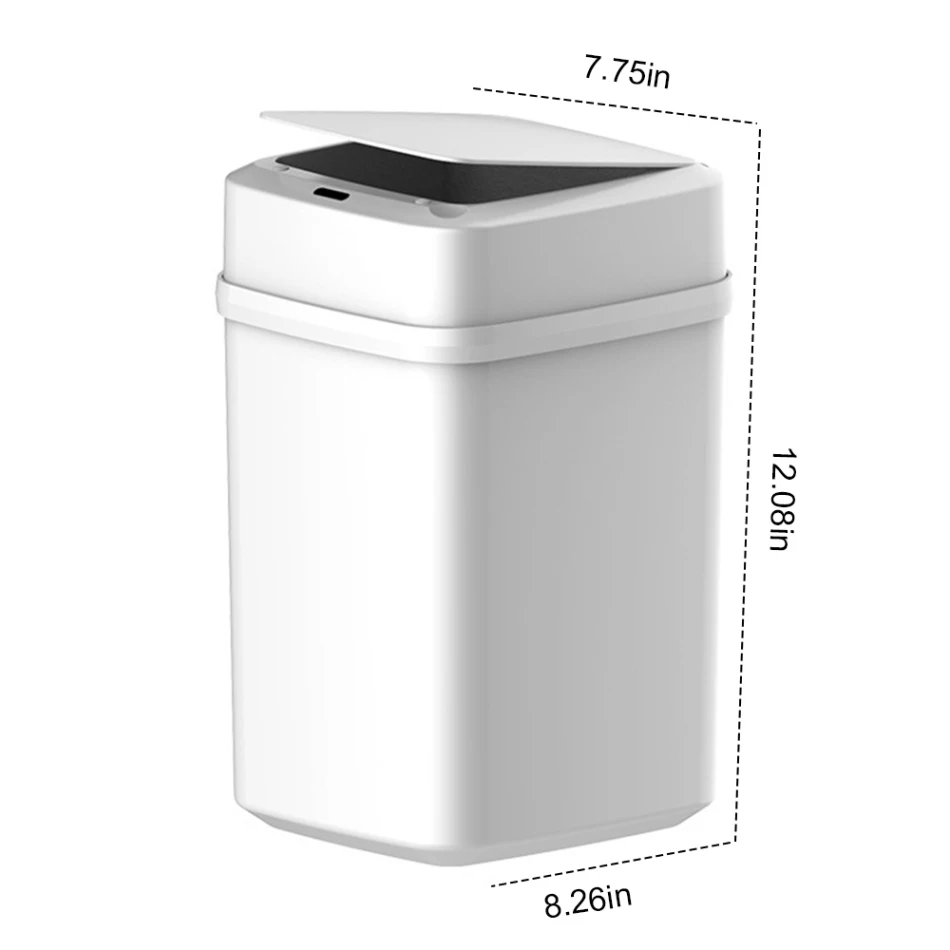 

Anjielosmart Touchless Intelligent Induction Automatic Electric Sensor Trash Can Home Rubbish Can For Kitchen Bathroom Garbage