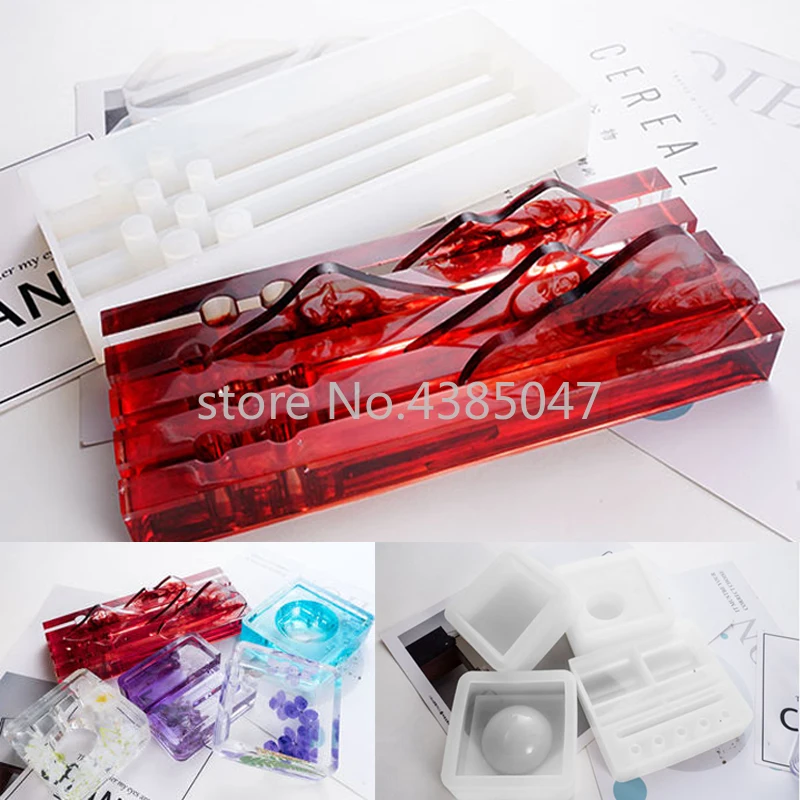 Пепельница-держатель для ручек коробка хранения искусственная Фотокарта из уф