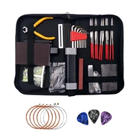 72 piece comprehensive guitar tool kit electricacoustic guitar setup maintenance kit with bridge pin string cutter allen wrench