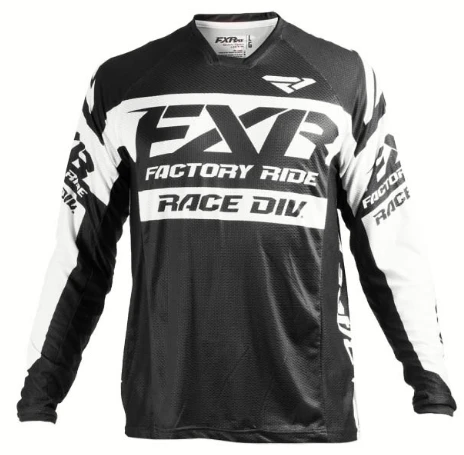 Черный DH Motocross MX FXR, длинный рукав, MTB, Джерси, для езды по пересеченной местности, для езды на мотоцикле, для спуска на гору, Джерси mtb, для мотокросса - Цвет: Черный