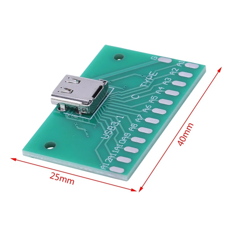 Diy 24Pin Usb-C Usb 3 1 Тип C гнездовой разъем Smt с ПК доска | Электроника