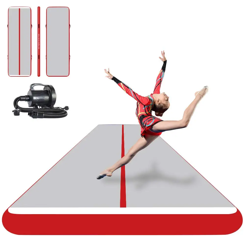 

Free Shipping Gymnastics Tumbling Mat 8 Inch Thickness Inflatable Gymnastics Mats Tumble Track, Training Mats with Air Pump