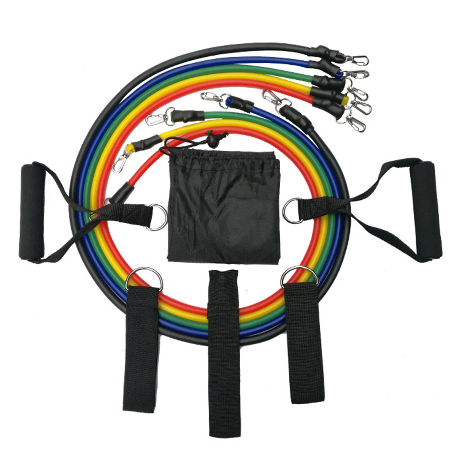 

11 Pcs Resistance Bands Set Fitness Bands Resistance Gym Equipment Exercise Bands Pull Rope Fitness Elastic Training Judicious