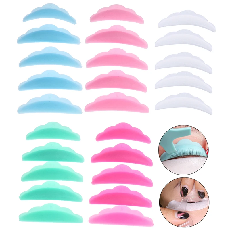 

5 Pairs/Set Eyelash Lifting Silicone Pads Set Eye Lash Extension Lift Perming Kit Tool Eyelash Lift Curlers Curl Shields Pads