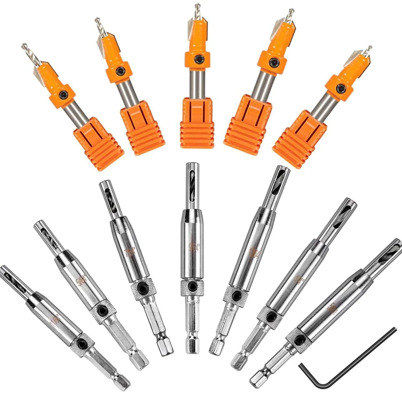 

Набор сверл с зенкером, комплект из 13 направляющих для дрели для дверей, окон, шкафов