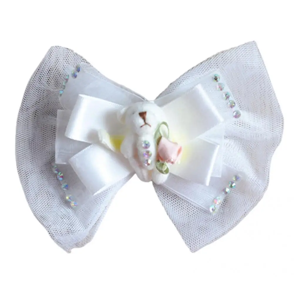 

Chic Easy to Apply Pet Bow Hairpin Pet Hair Bow Lightweight No Odor