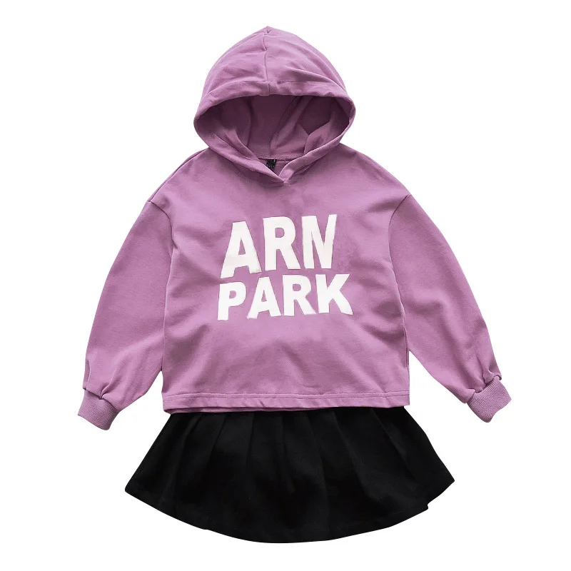 

Lovely Loose Spring Summer Children's Clothes Set Baby Girls Sweatshirts + Shorts 2pcs/Set Kids Costume Teenage Girl Clothing Hi