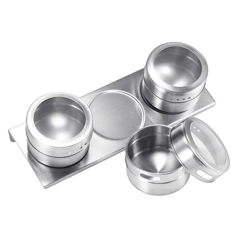 Банка для специй стандартный набор с подставкой банка из нержавеющей стали