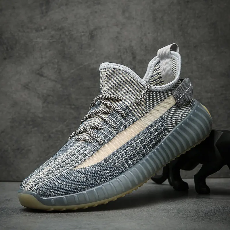 

2021 summer new breathable net face heightening men's shoes flying coconut shoes fashion sports leisure shoes running