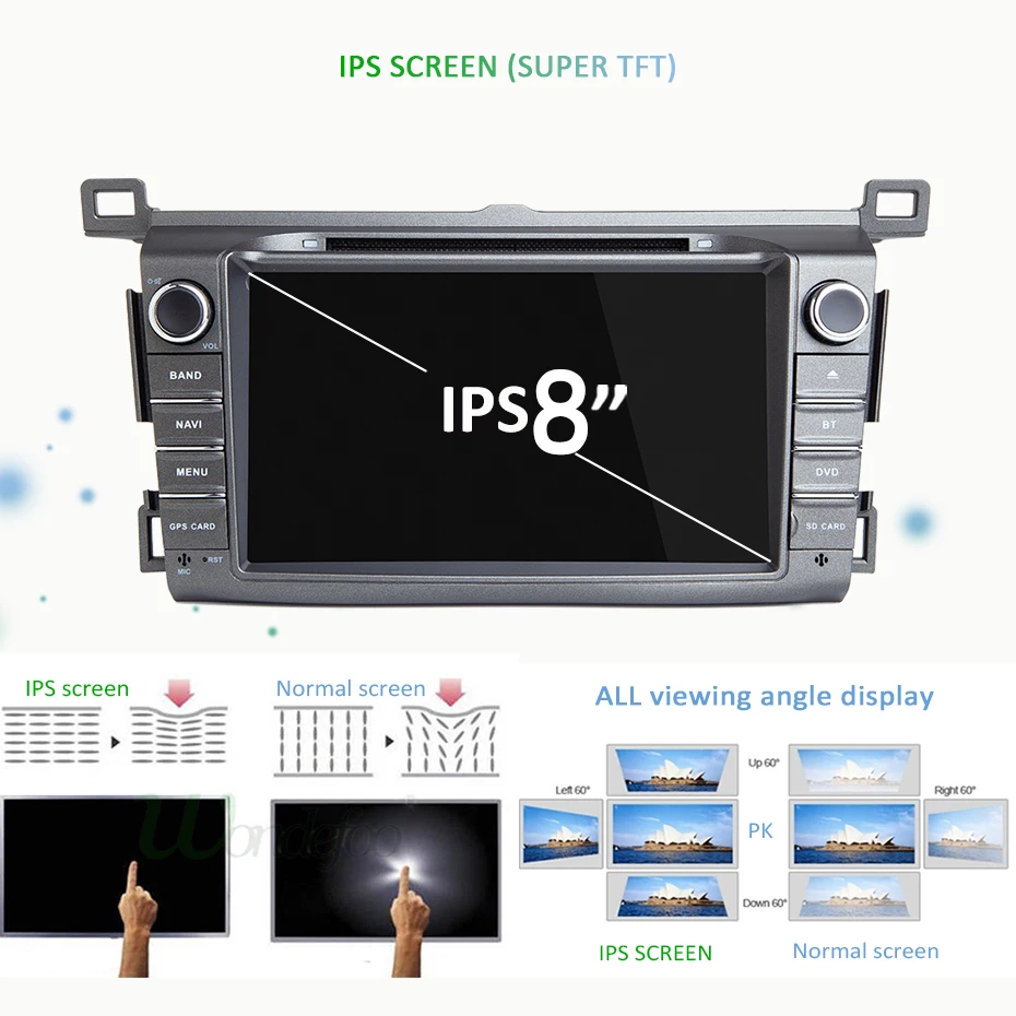 DSP ips 8 CORE 4G ram 64G Android 9,0 2 DIN Автомобильный dvd-плеер gps аудио для Toyota RAV4 Rav 4 2013- радио мультимедиа dvr obd2
