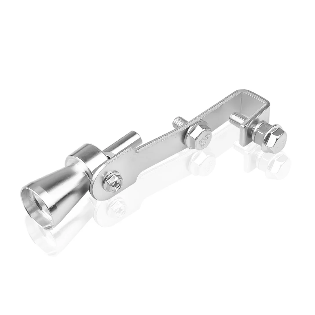S size Silver Автомобильный тюнинговый турбинный свисток выхлопной трубы эхолот звуковая турбина выхлопной звуковой свисток M размер для 1000c-2000C Deplacement автомобилей - Цвет: S size Silver