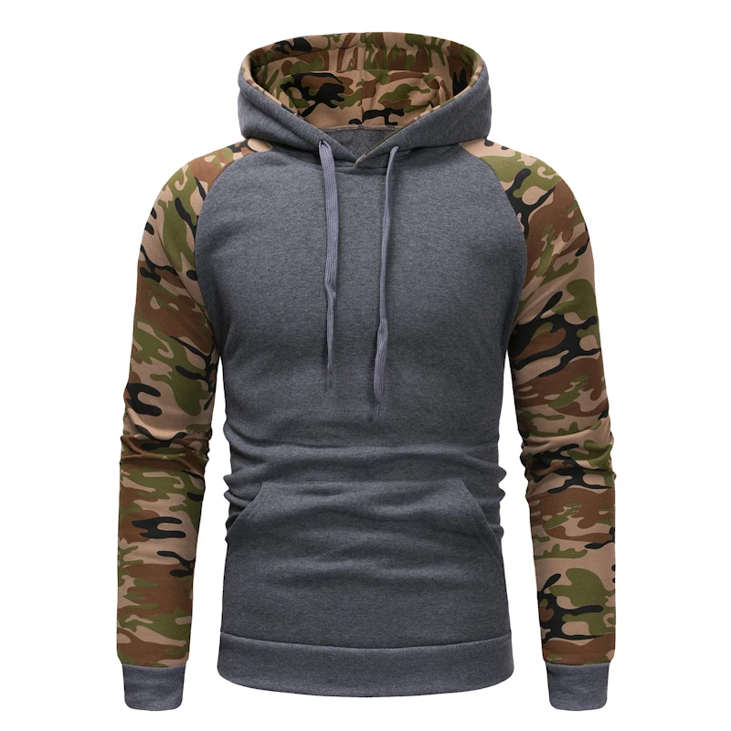 

Best Sale Cheap Plus Size Men Camouflage No Pocket Pullover Long Sleeve Hoodies