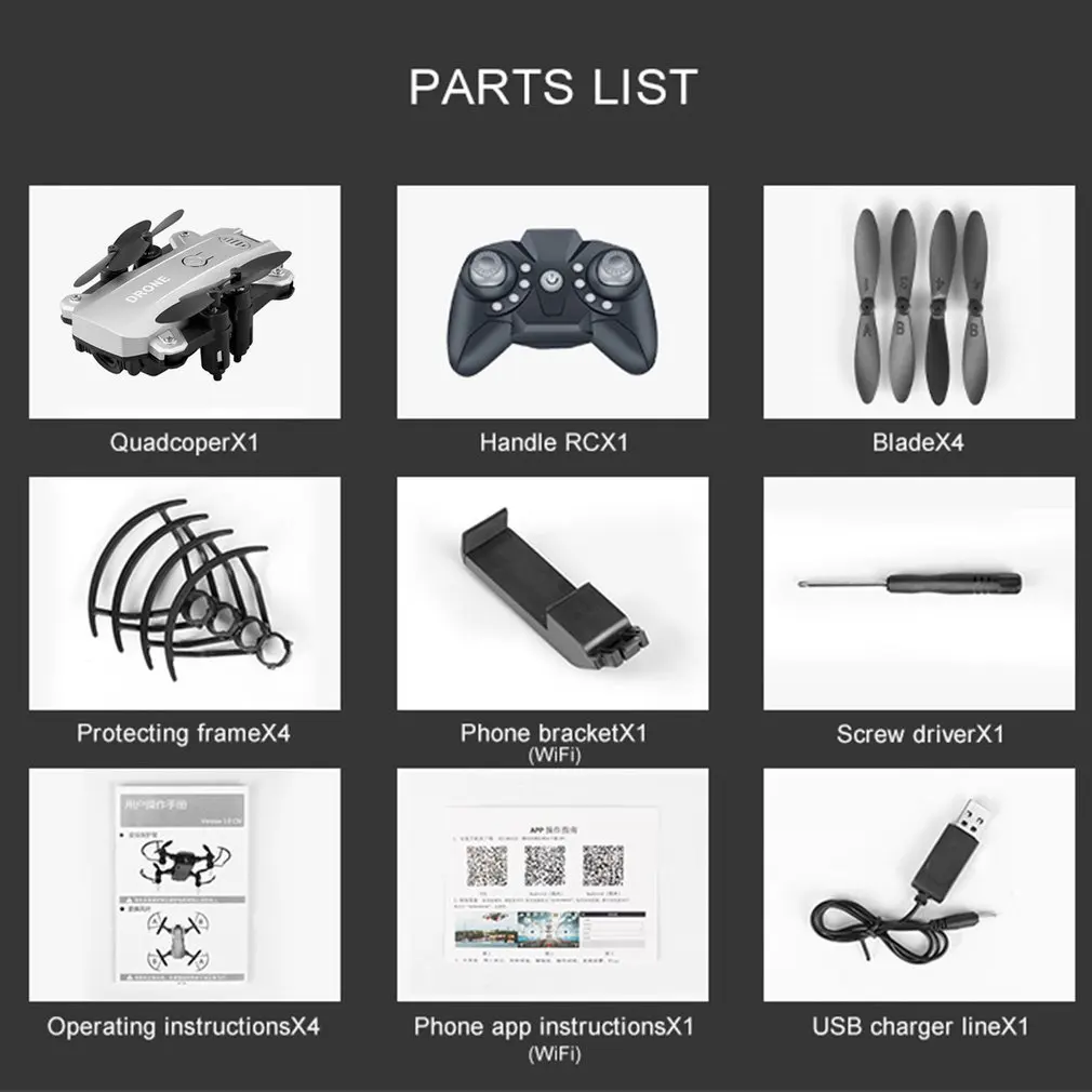 M9 2 4G Смарт селфи складной FPV RC Квадрокоптер беспилотный летательный аппарат с 0.3MP