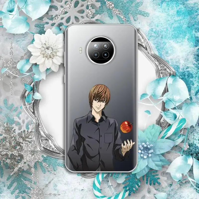 

Death Note Japan anime Phone Case Transparent for Xiaomi Redmi note 10 t 8 9 pro lite 11