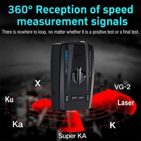 car radar detector fixed speed limited detection 360%c2%b0 anti radar detector voice alarm warning with led display support russian
